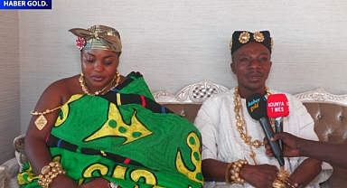 Ghanaian King and Queen speaks to Haber Gold English